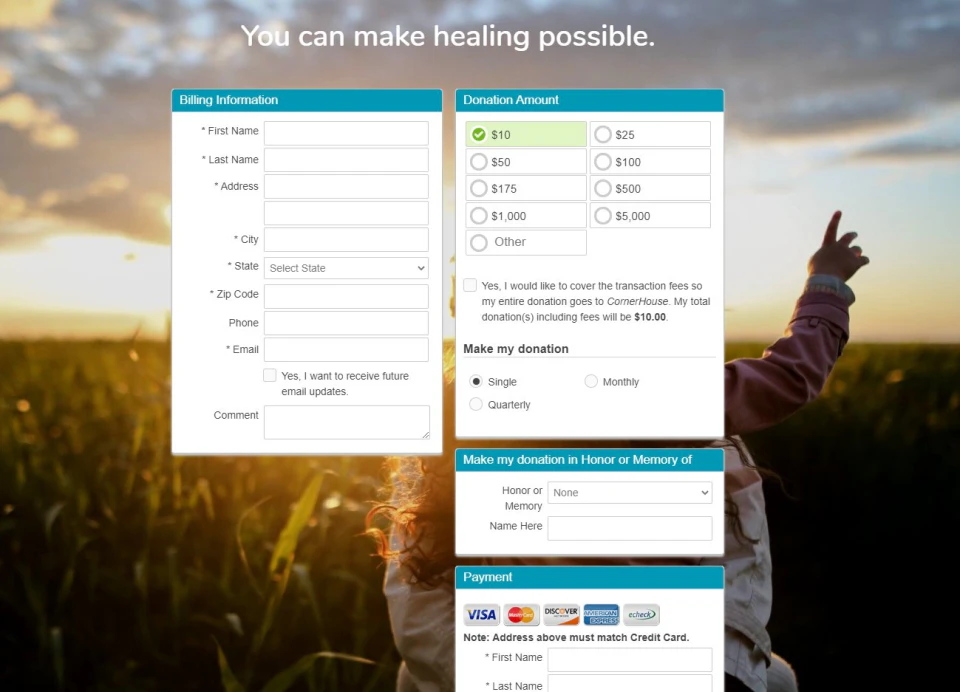 screenshot of Trail Blazer Non-Profit Manager